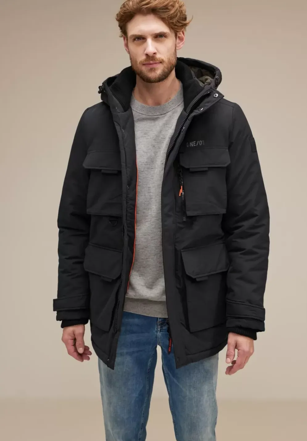 Field Jacke Mit Kapuze