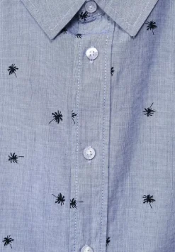 Fil A Fil Hemd Mit Print