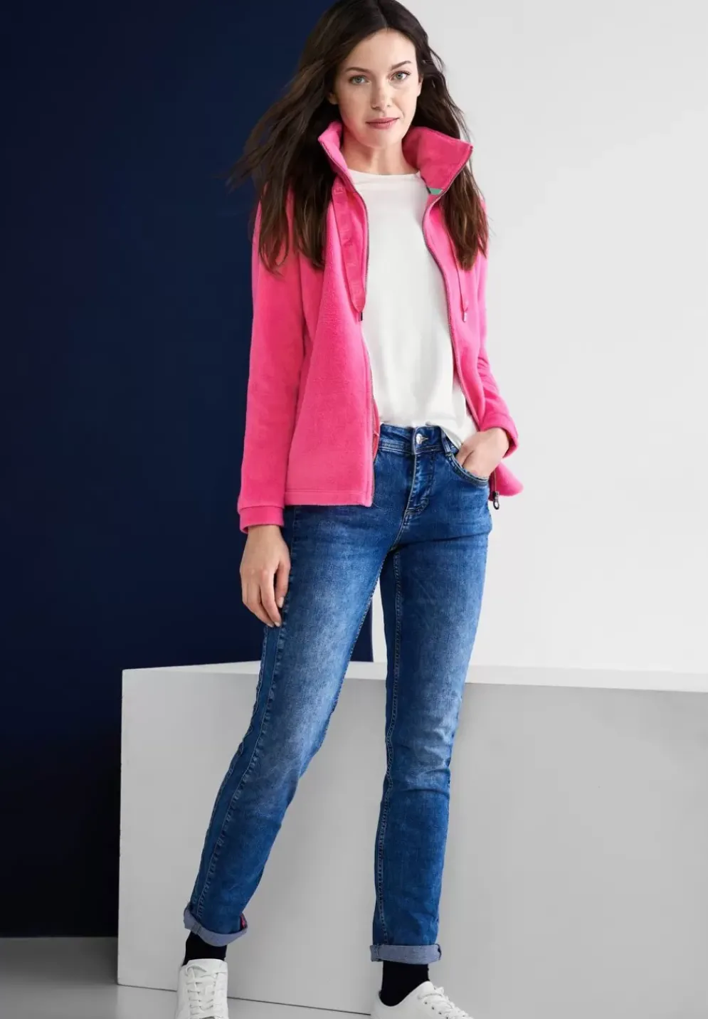 Fleecejacke Mit Zipper