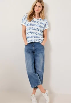 Florales Streifenshirt