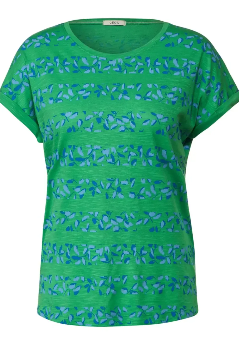 Florales Streifenshirt