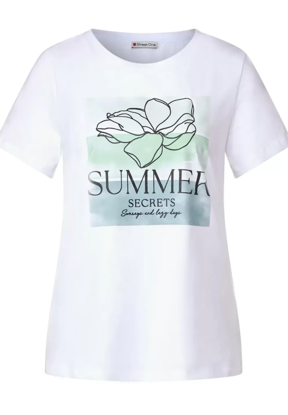 Flower Partprint Shirt