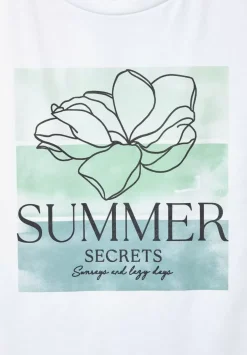 Flower Partprint Shirt