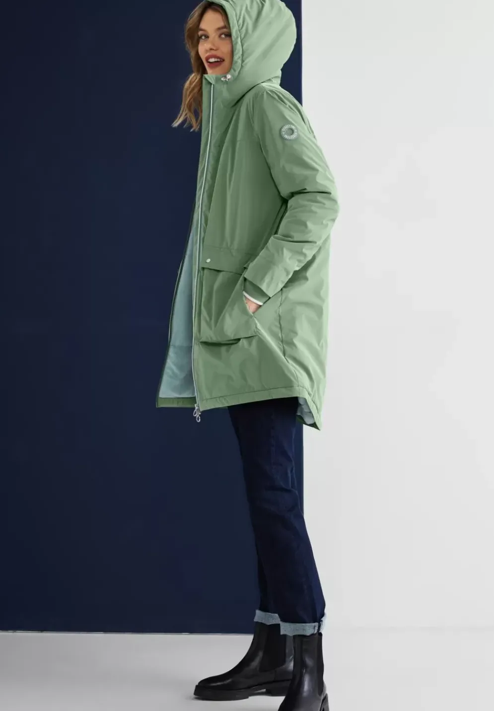 Gefutterter Kapuzenparka