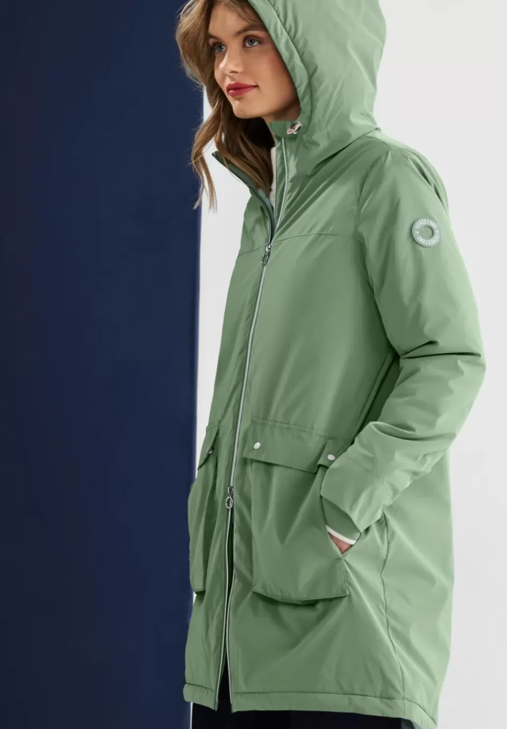 Gefutterter Kapuzenparka