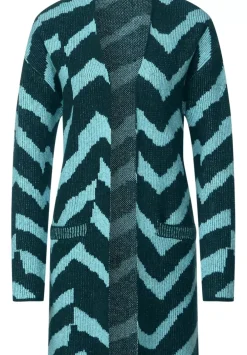 Gemusterter Longcardigan