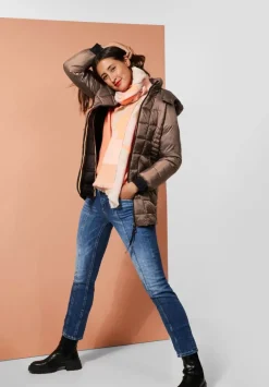 Gesteppter Mantel Mit Zipper