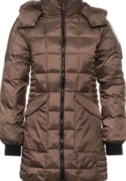 Gesteppter Mantel Mit Zipper