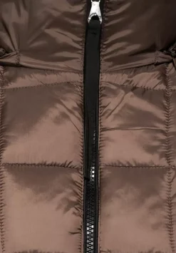 Gesteppter Mantel Mit Zipper