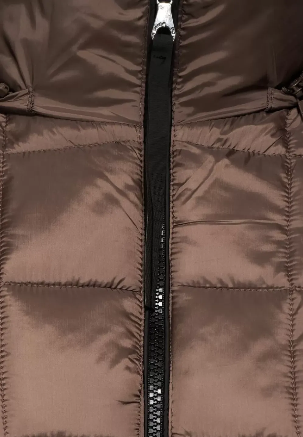 Gesteppter Mantel Mit Zipper