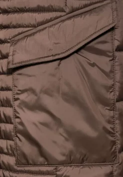 Gesteppter Mantel Mit Zipper