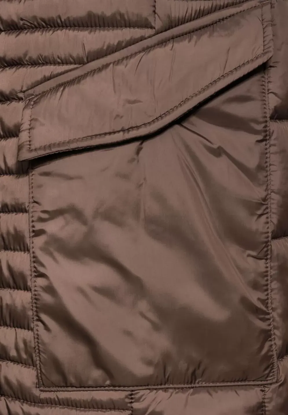 Gesteppter Mantel Mit Zipper