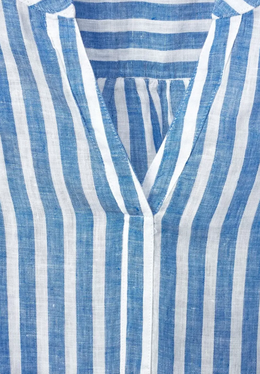 Gestreifte Leinenbluse