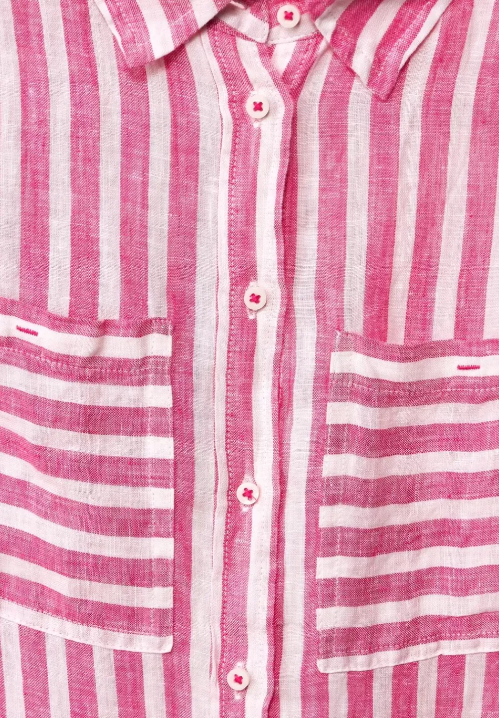 Gestreifte Leinenbluse