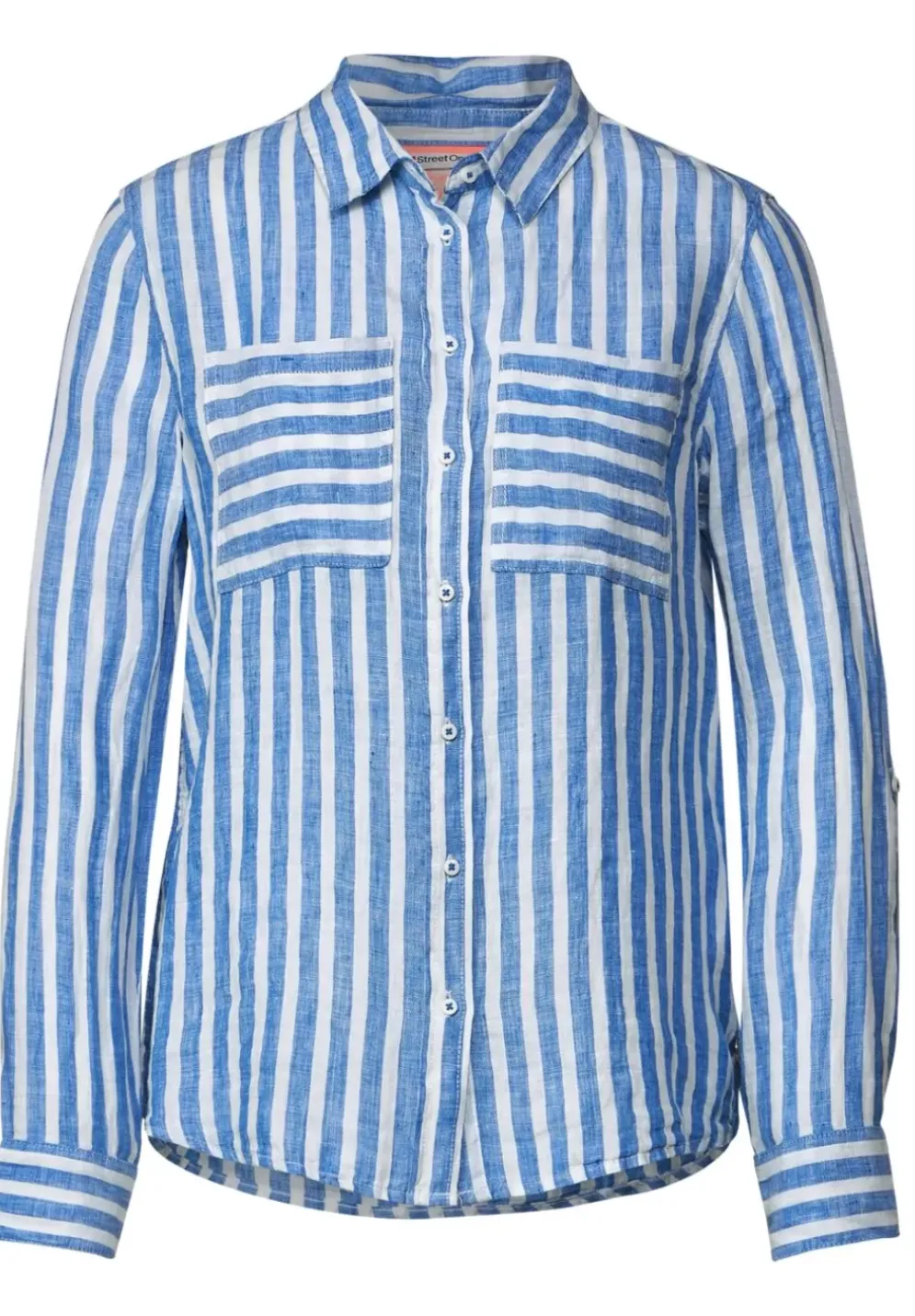 Gestreifte Leinenbluse