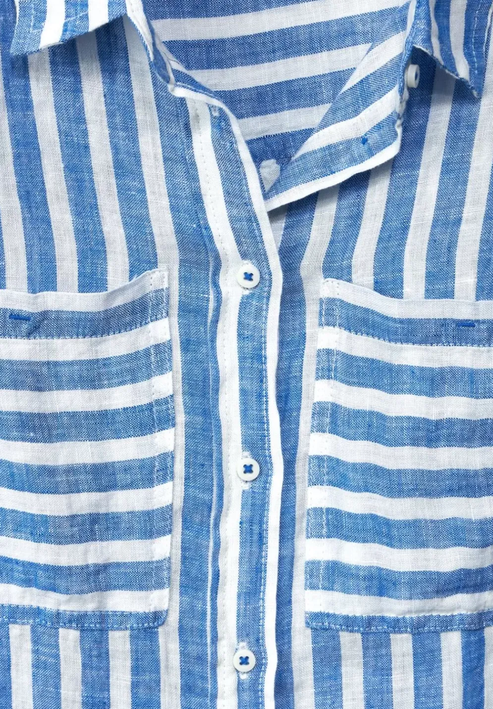 Gestreifte Leinenbluse