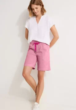 Gestreifte Loose Fit Bermuda