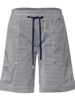 Gestreifte Loose Fit Bermuda