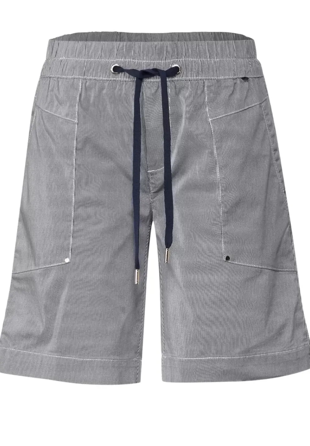 Gestreifte Loose Fit Bermuda
