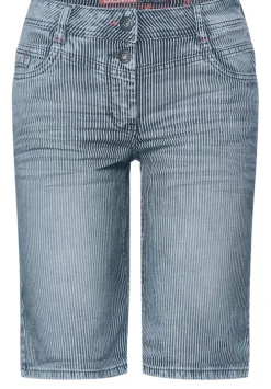 Gestreifte Loose Fit Shorts