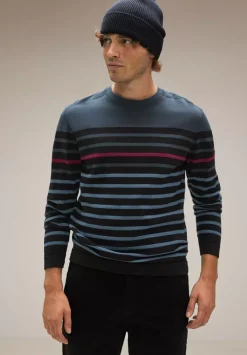 Gestreifter Strickpullover