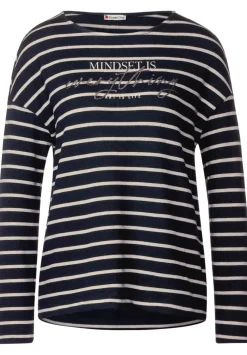 Gestreiftes Langarmshirt