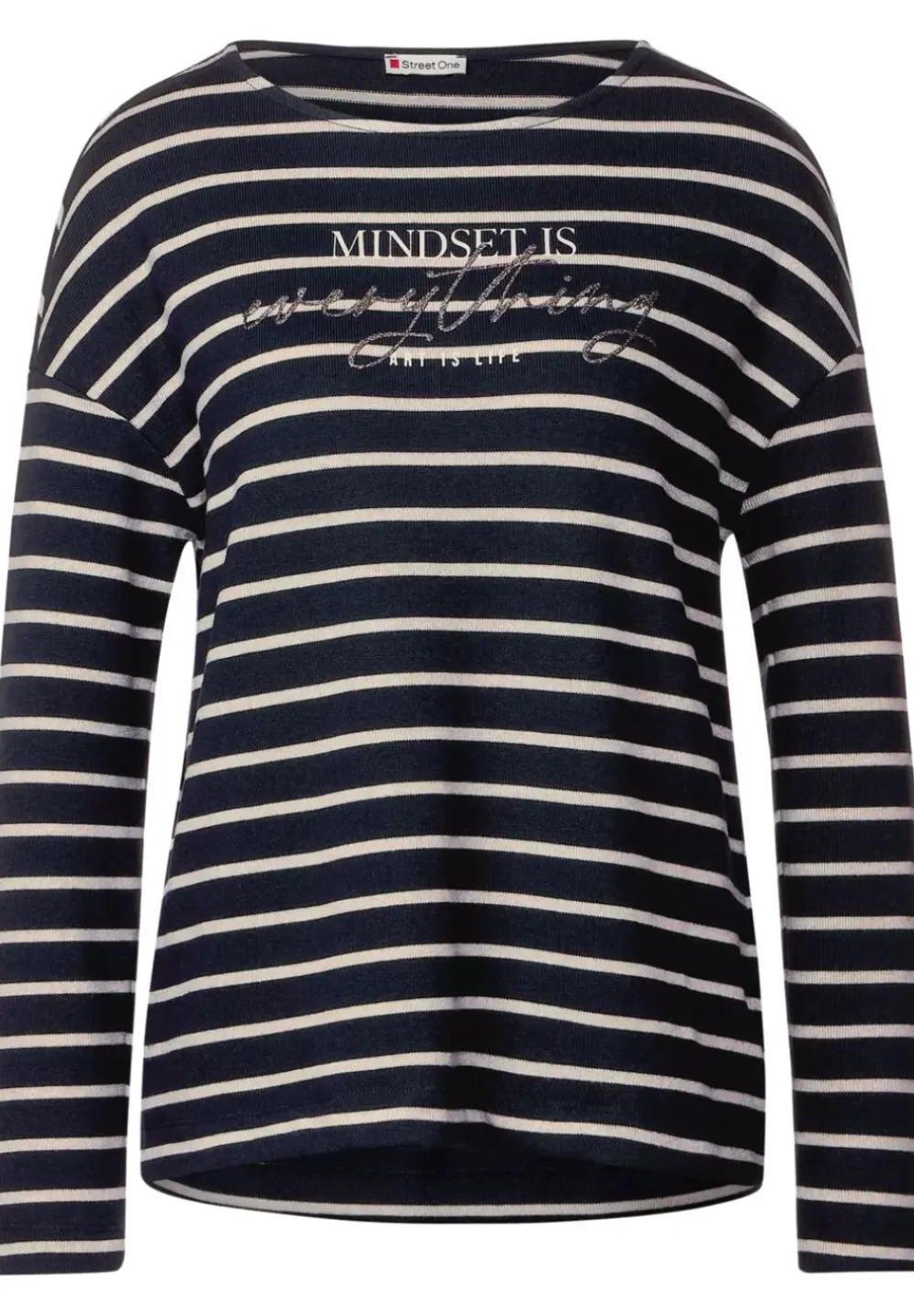 Gestreiftes Langarmshirt