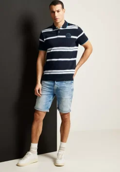Gestreiftes Piquee Poloshirt
