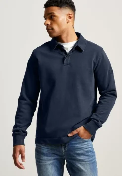 Gewaschenes Polo Sweatshirt