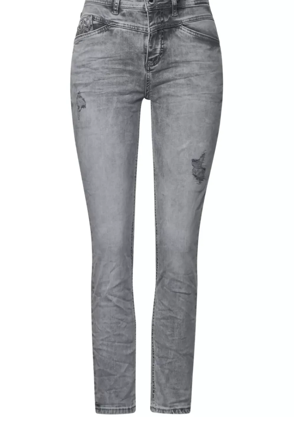 Graue Casual Fit Jeans