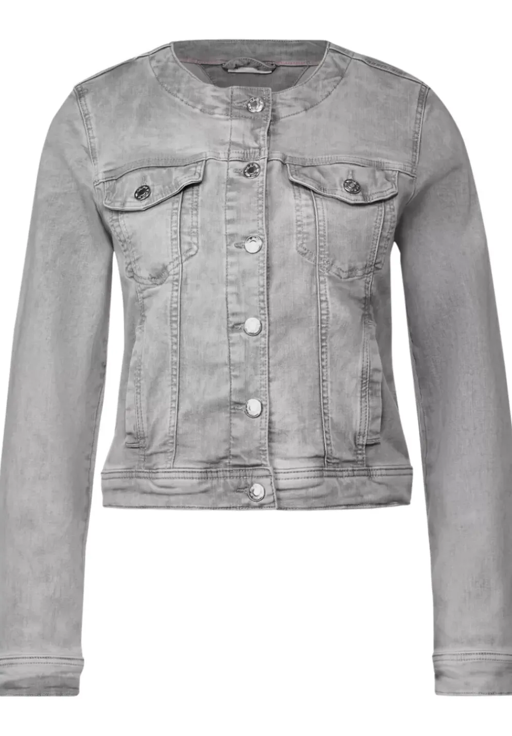Graue Jeansjacke
