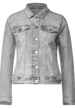 Graue Jeansjacke