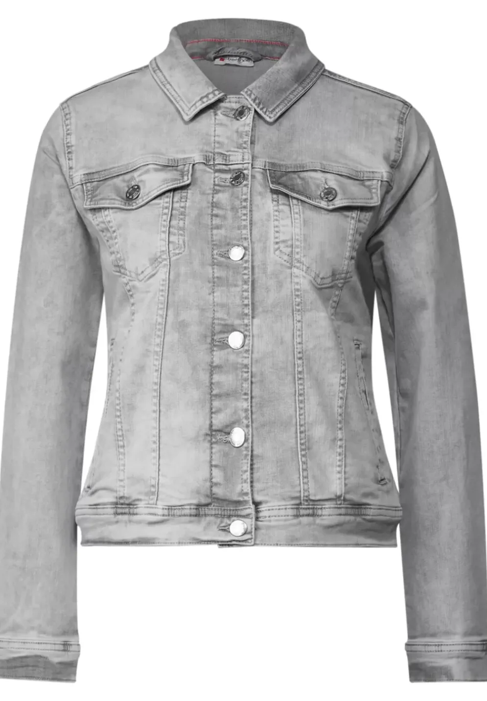 Graue Jeansjacke