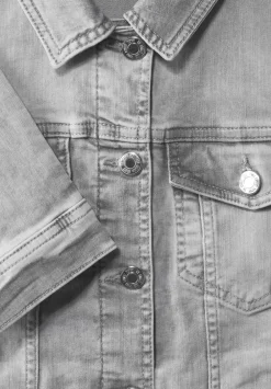 Graue Jeansjacke