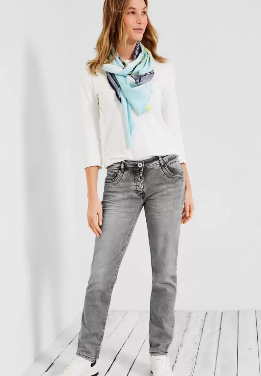 Graue Loose Fit Jeans