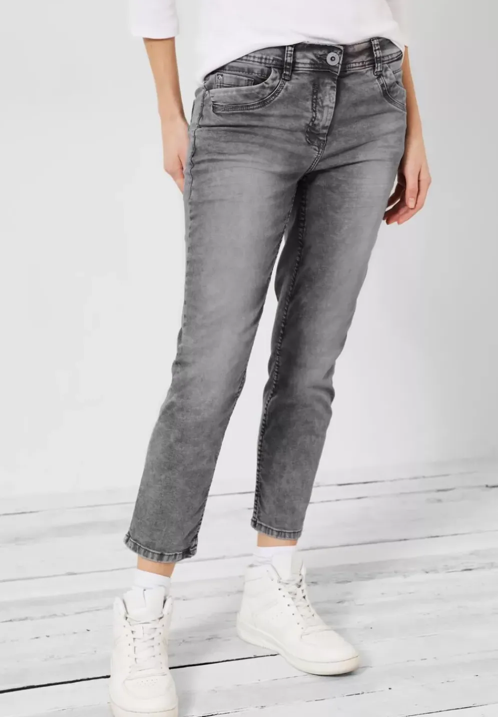 Graue Loose Fit Jeans