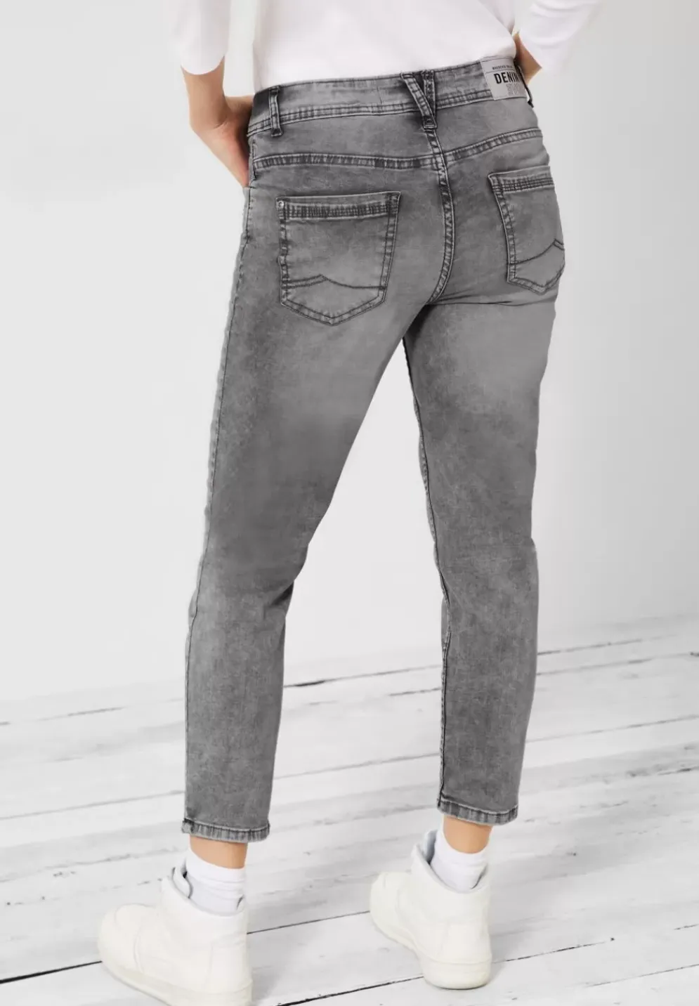 Graue Loose Fit Jeans