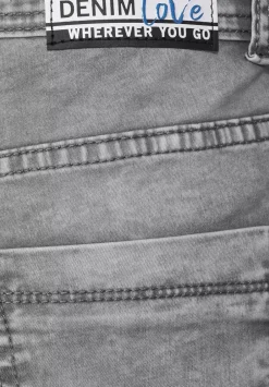 Graue Slim Fit Jeans