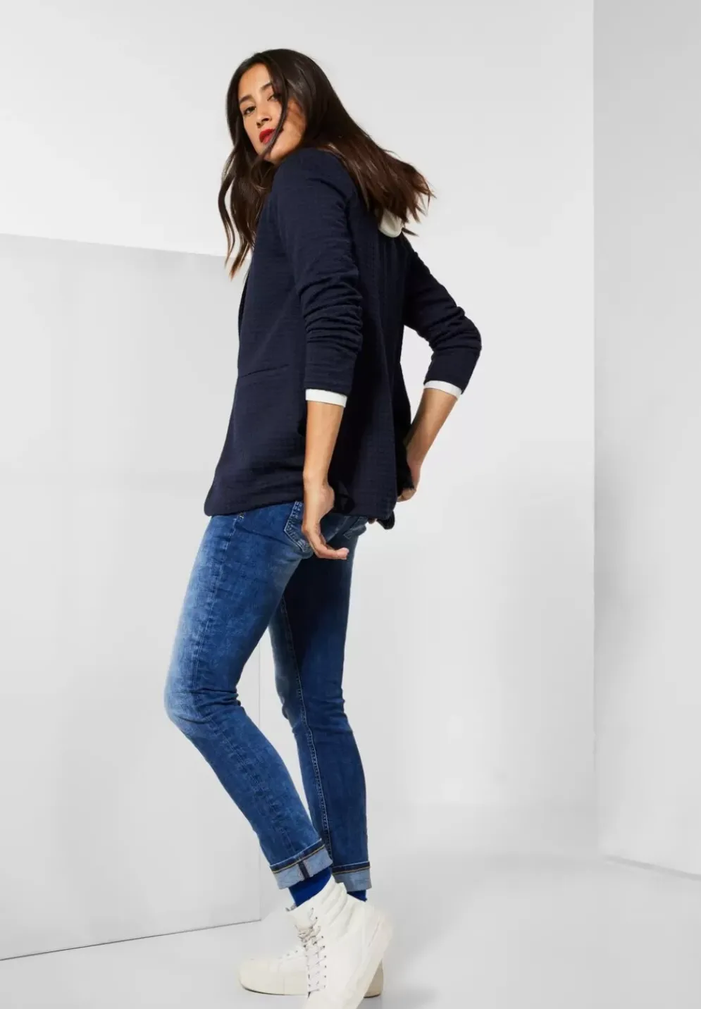 Hahnentritt Long Blazer