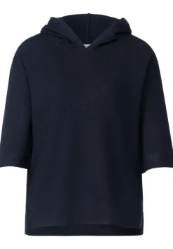 Halbarm Kapuzenpullover