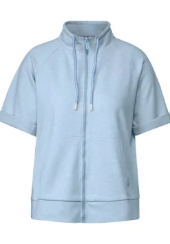 Halbarm Sweatshirtjacke
