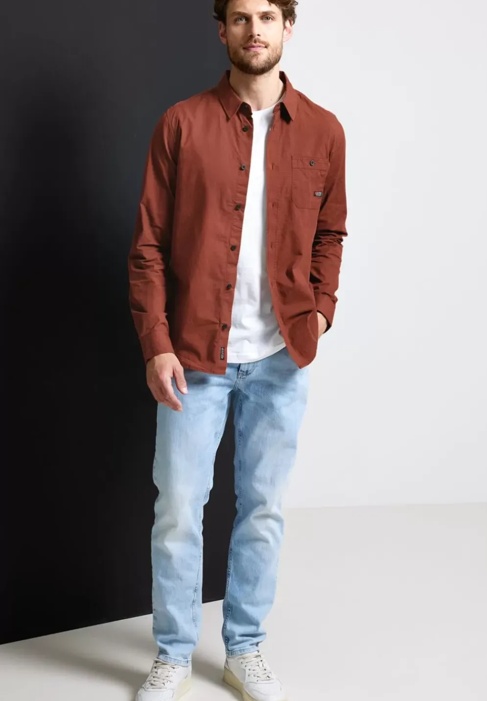 Hemd In Einem Strukturlook