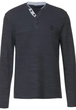Henley Shirt In Unifarbe