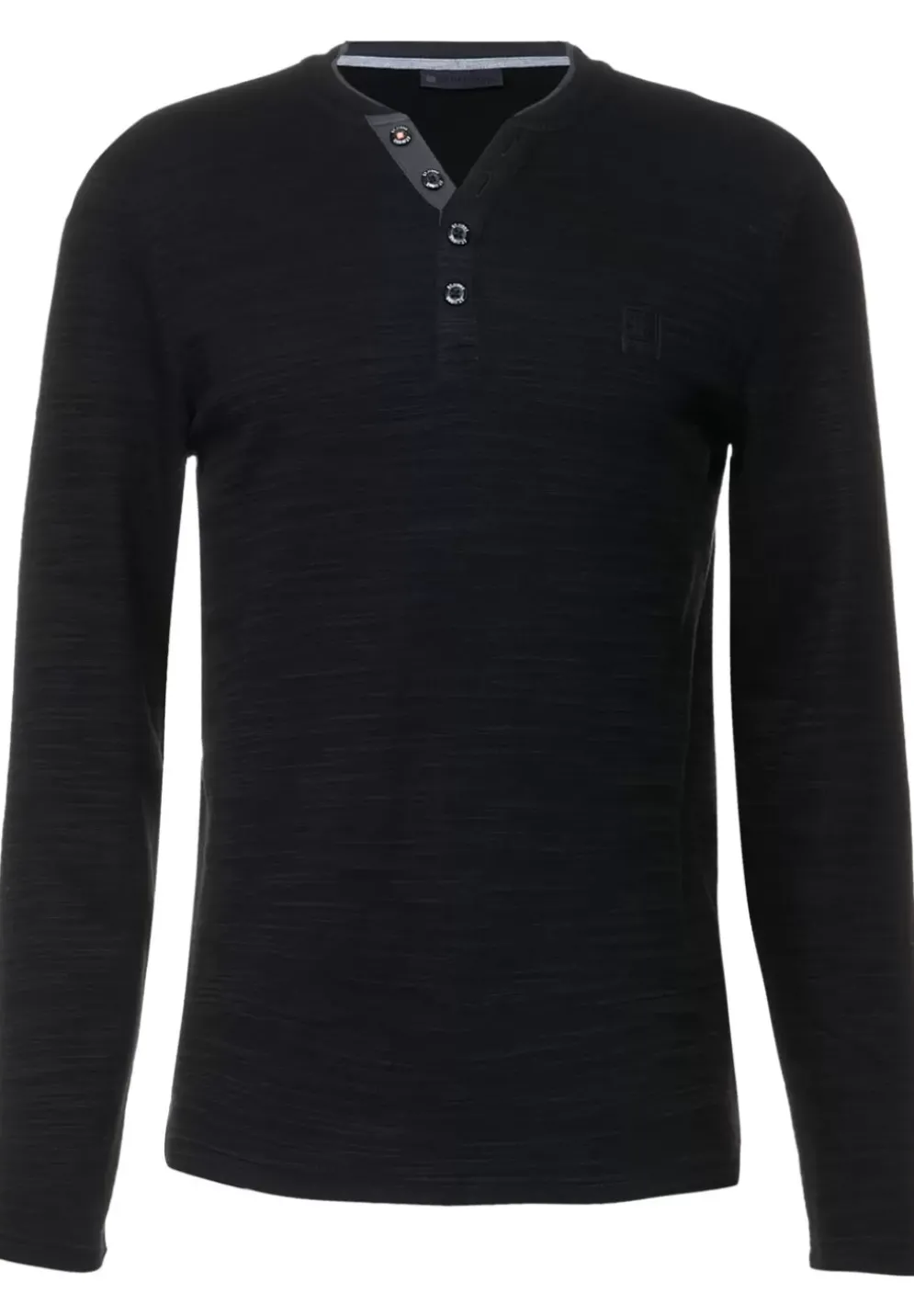 Henley Shirt In Unifarbe