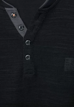Henley Shirt In Unifarbe
