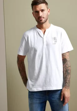 Henleyshirt In Garment Dye