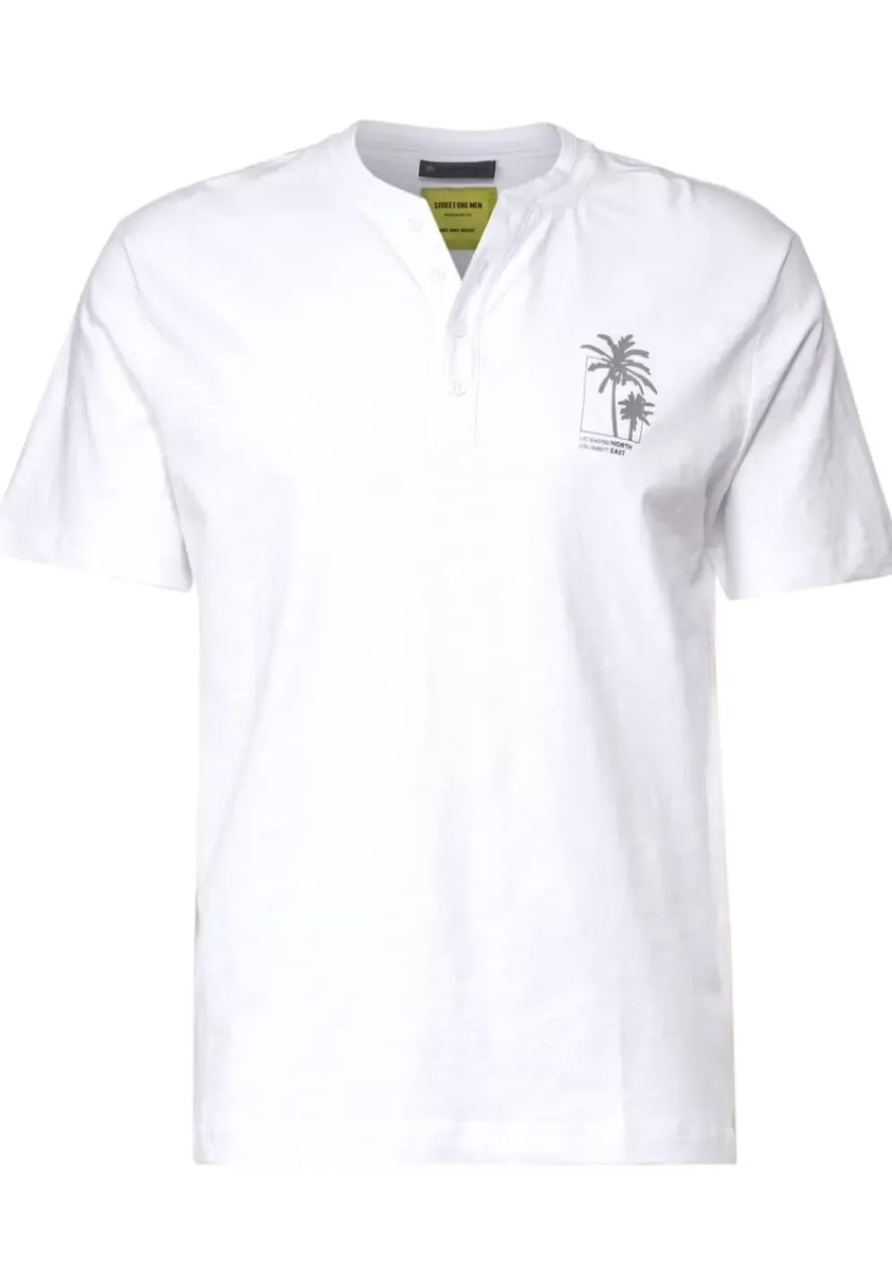 Henleyshirt In Garment Dye