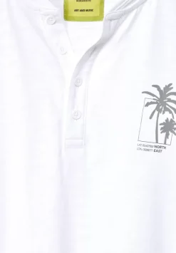 Henleyshirt In Garment Dye