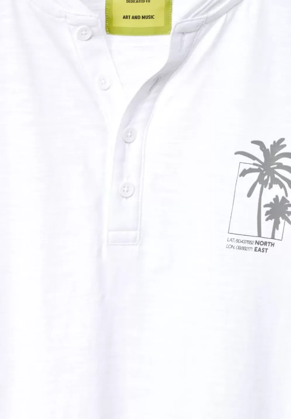 Henleyshirt In Garment Dye