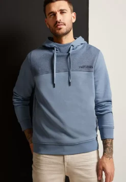 Hoodiesweater Im Materialmix